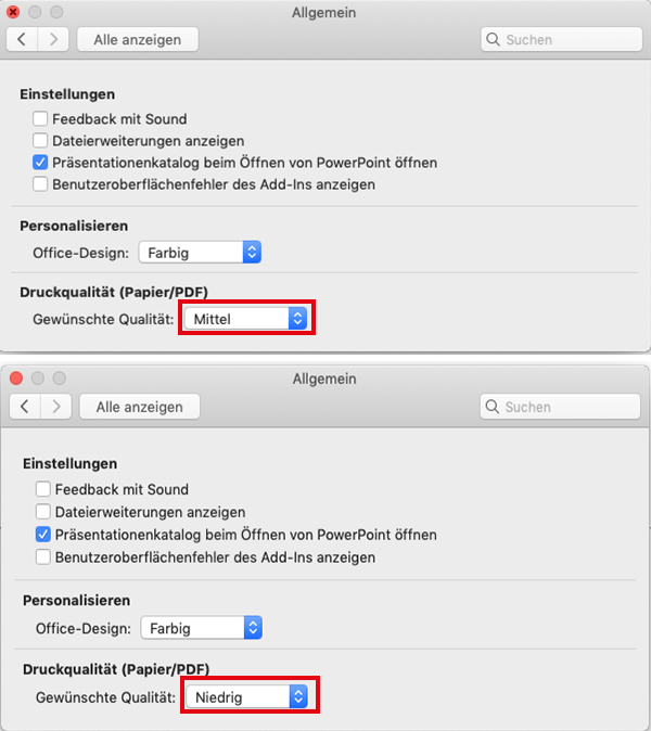 Einstellungen PowerPoint Allgemein_2
