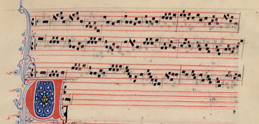 Ancient music sheet