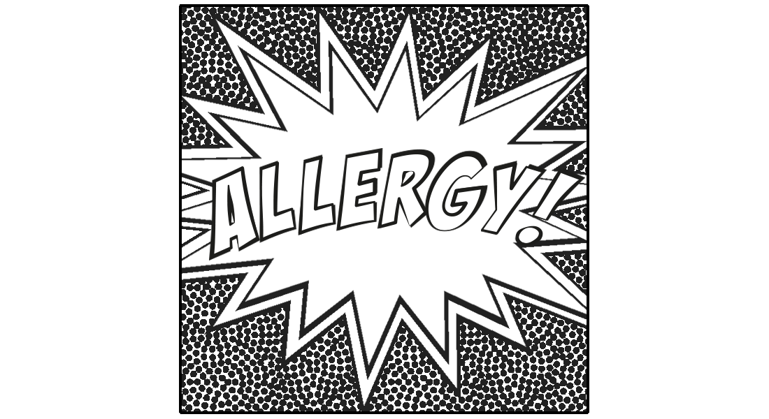 Comic strip depicting the discovery of infections and allergies.