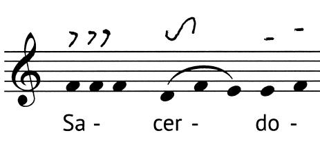 Transcription with neumes