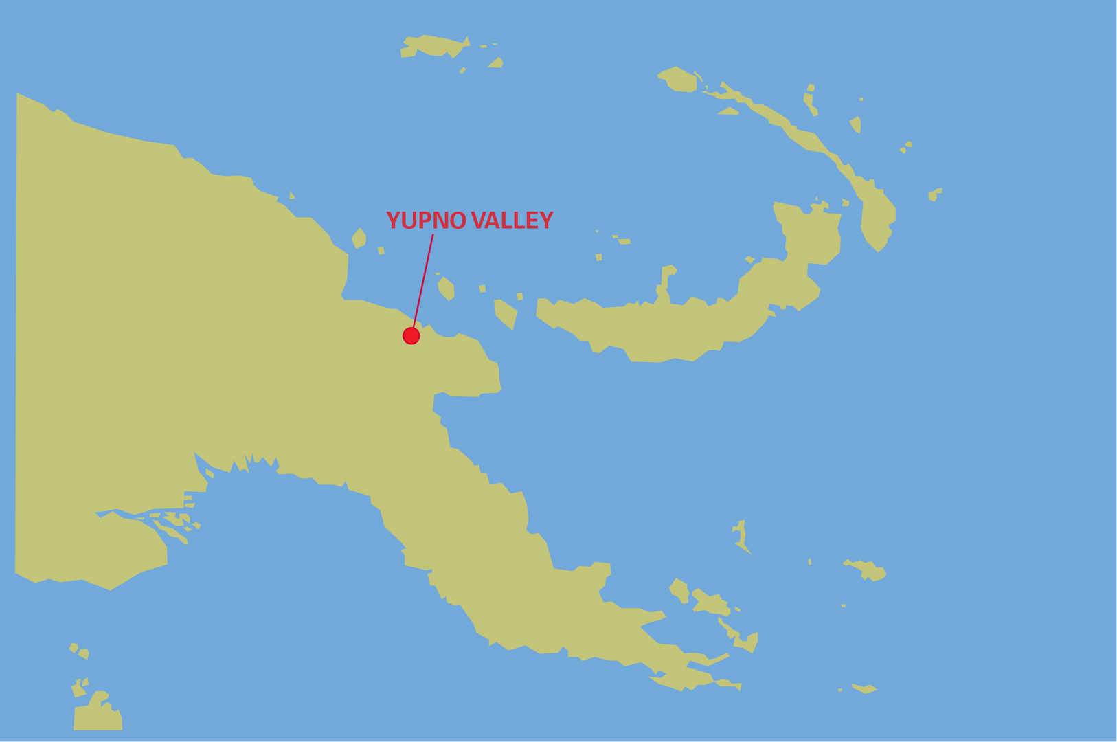 Karte Yupno Valley