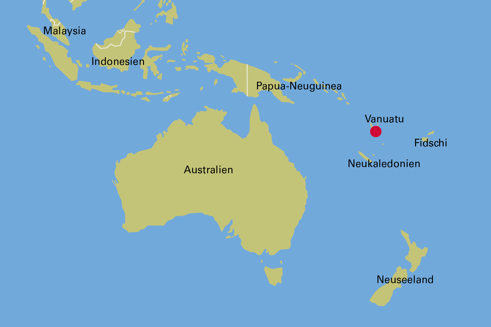 Lage Vanuatu